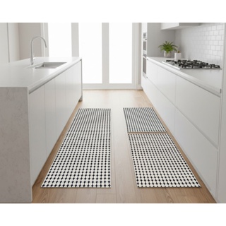 Jogo Tapete Boho Andaraí Off White/Preto Algodão 3pç em Oferta na Shopee