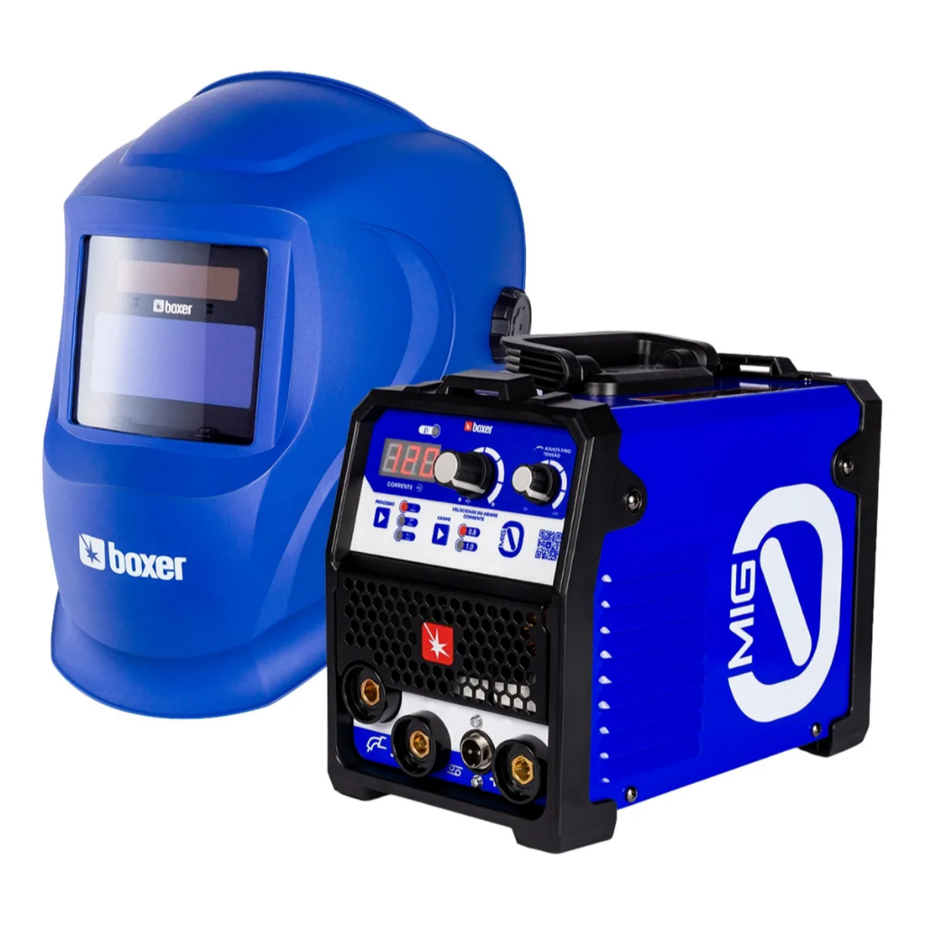 Máquina Solda MIG-0 sem gás Máscara Solda Optiarc70 Azul Boxer Azul (Bivolt) - BOXER em Oferta na Shopee