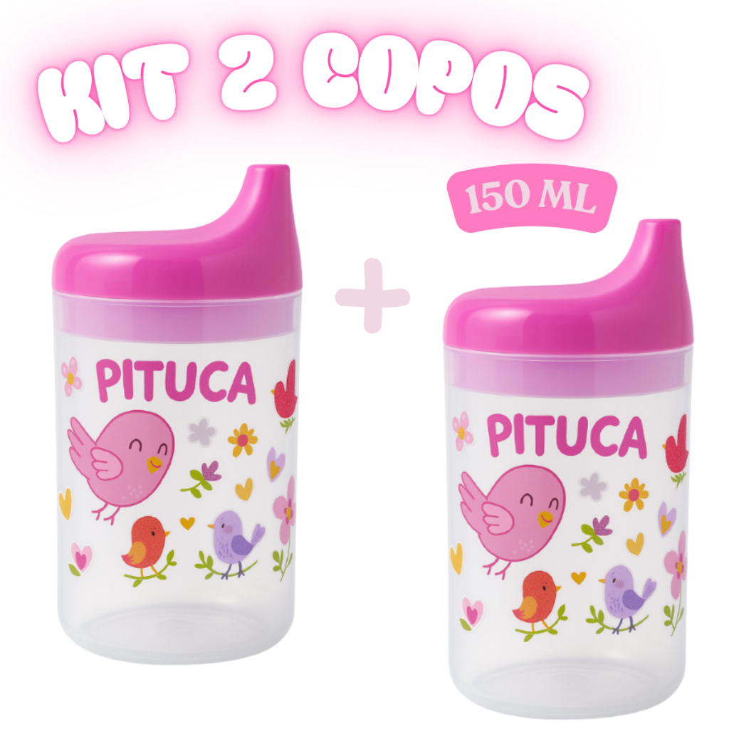 Kit 2 Copos 150ml Para Bebê Copo Educativo em Oferta na Shopee