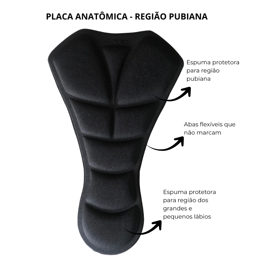 Placa Tala Pubis Pós Cirúrgica Anatômica 3D Abdominoplastia Lipoaspiração — imagem 2 de 2