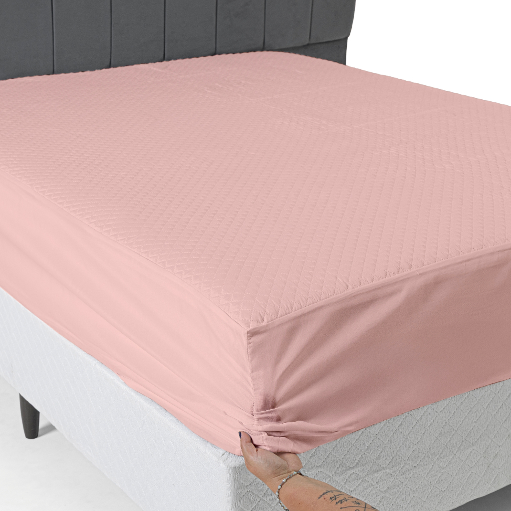 Capa Para Colchao Impermeavel Matelado Com Elástico Casal Queen King Solteiro Berço Fronha