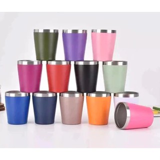 Copo térmico de aço inoxidável 260ml, copo de cerveja doméstico, copo de leite, copo de carro(LL4003) em Oferta na Shopee