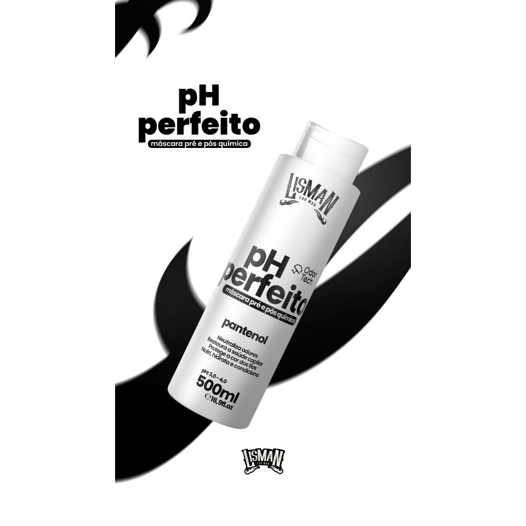 Mascara Pré e Pós Quimica Regularizador de pH Cuidado Masculino Para Salão e Casa - Linha Match em Oferta na Shopee