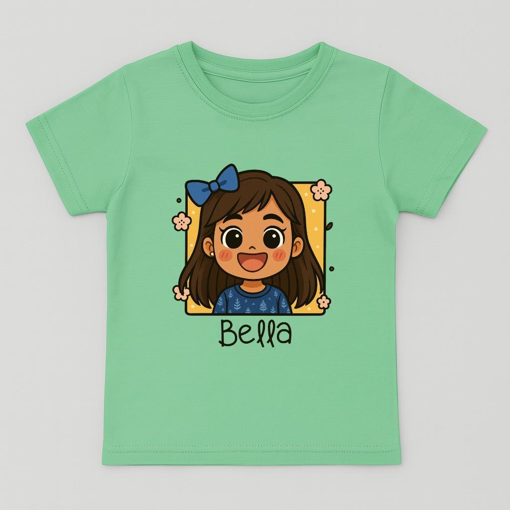 Estampe a Caricatura do seu filho do seu amor do seu pet e transmita seu amor em cada detalhe personalizada t-shirt