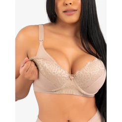 Sutiã De Amamentação PREMIUM Com Bojo, Renda Maternidade Gestante Pós Parto Lingerie Reforçado Confortável com Aro