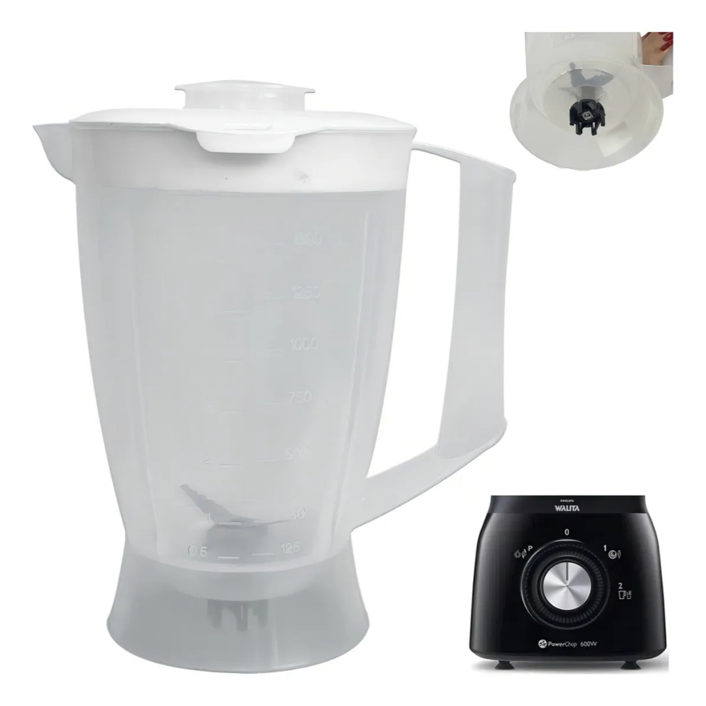 Copo liquidificador Philips Walita Modelos: Ri(7620/7625/7630/7631/7632/7636/7761)| Multiprocessador