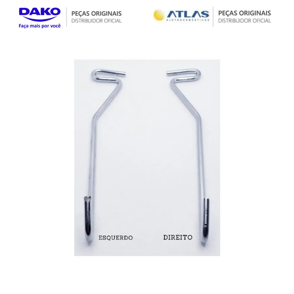 CONJUNTO PAR ARRASTADOR SUPORTE GRADE FORNO DESLIZANTE FOGÕES ATLAS E DAKO ORIGINAL