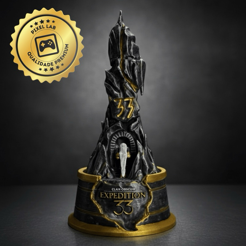 Monolito Clair Obscur Expedition 33 | Escultura Premium | Item de Colecionador | Decoração Geek em Oferta na Shopee