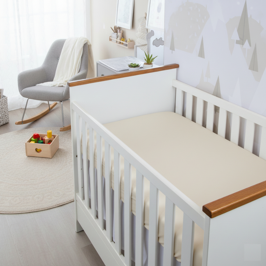 Lençol Com Elástico Quarto de Bebê Berço Padrão AMERICANO 130X70cm Percal 400 fios