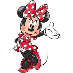 Display MDF de chão - Minnie Vermelha Aquarela