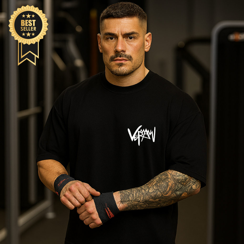 Camiseta Oversized Streetwear Masculina Weram Academia SM em Oferta na Shopee