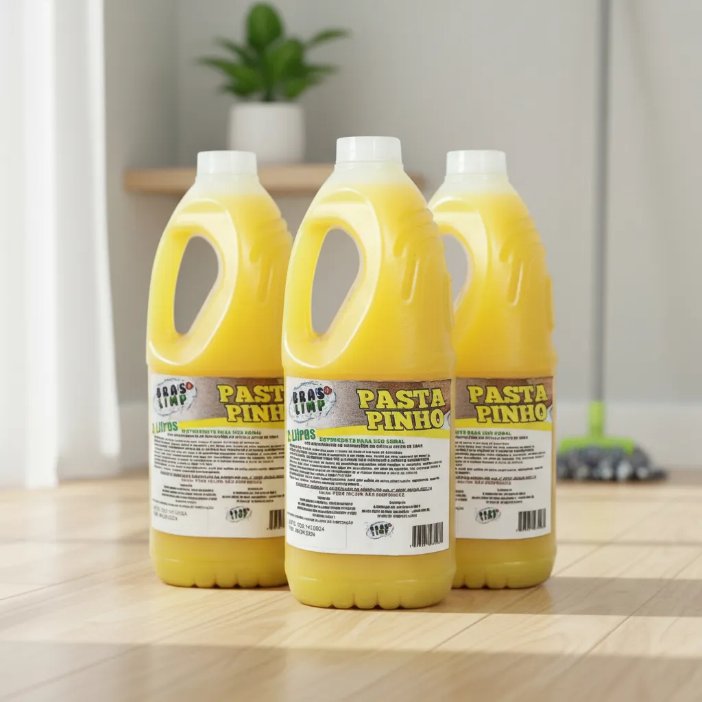 Kit 3x Pasta de Limpeza Pinho 2L Concentrada Potente Multiuso Casa Limpeza Pesada
