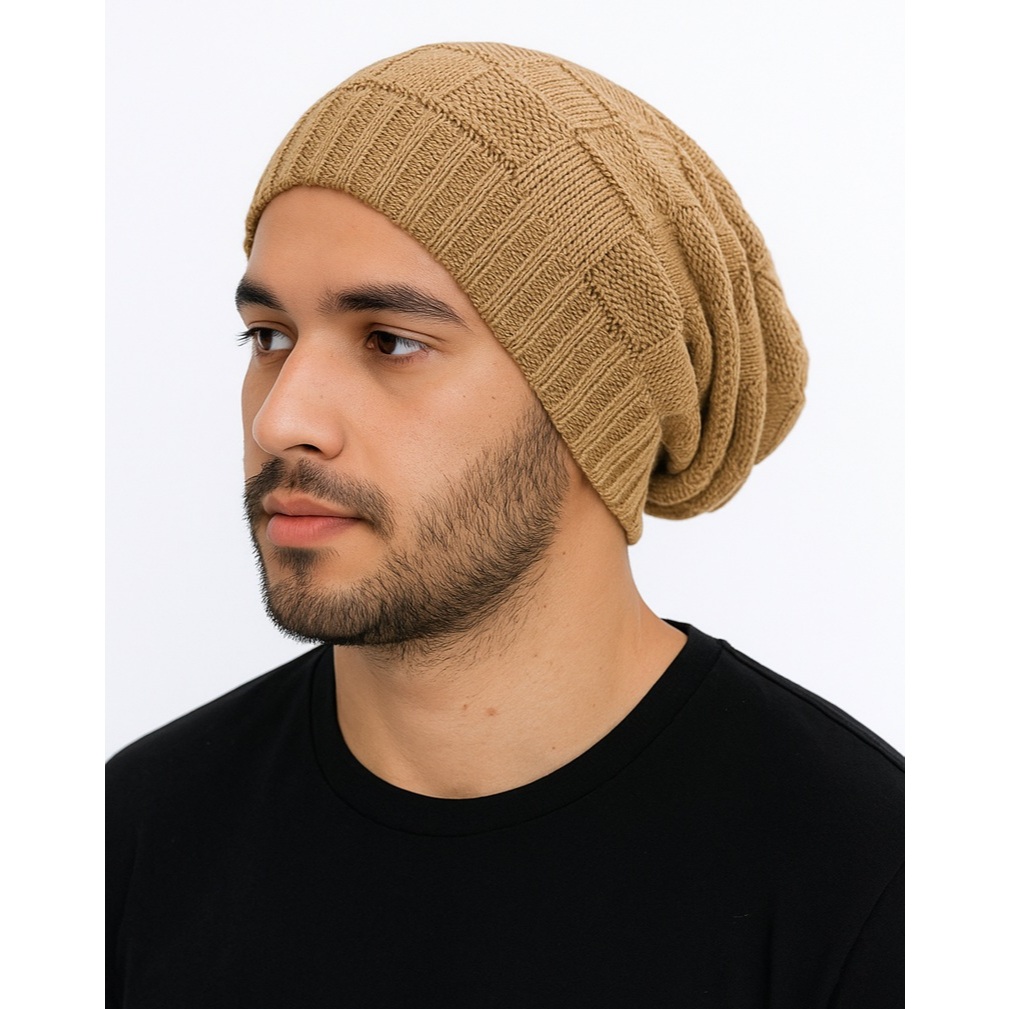 touca quadriculada gorro de lã long beanie caidinha masculina feminina em Oferta na Shopee
