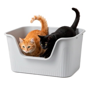 Caixa de Areia Banheiro de Gatos Grande 78x48x33 ANIMAUX Sanitário para Múltiplos Gatos em Oferta na Shopee