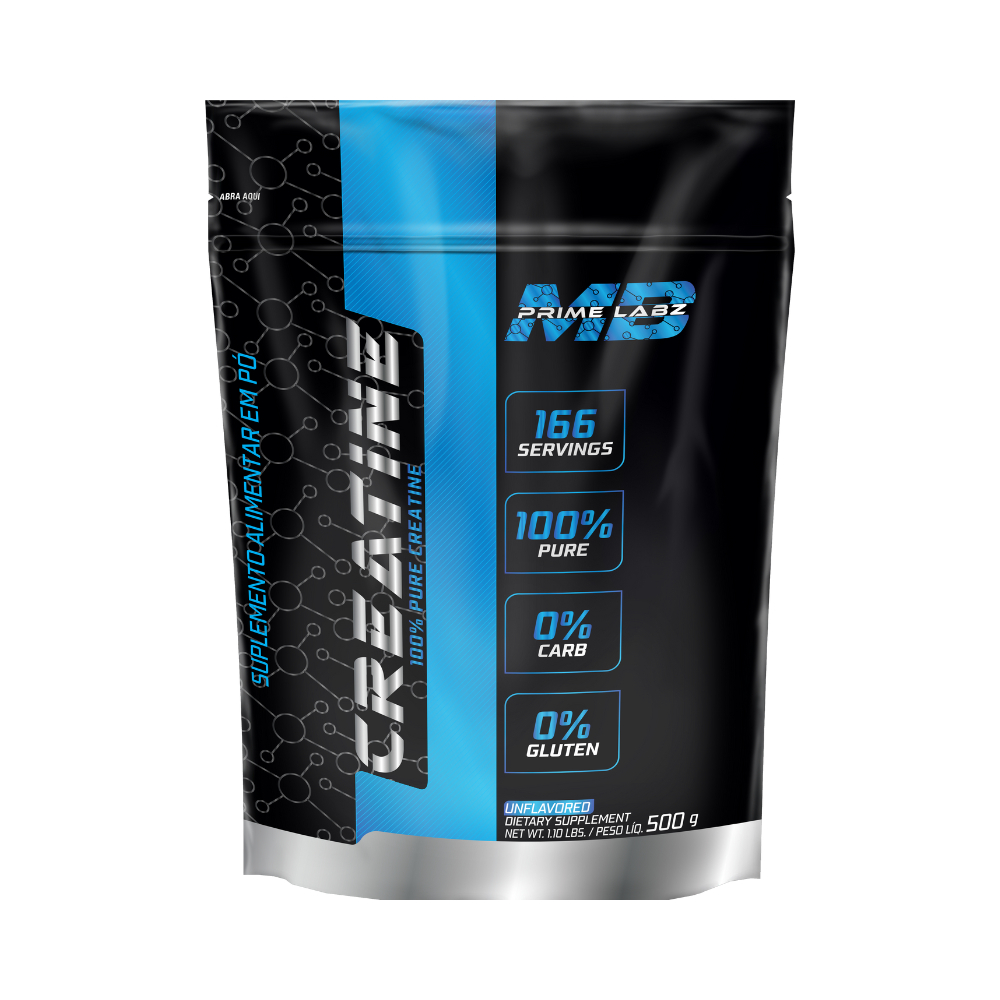 Creatina 100% Pura  Monohidratada– MB Prime Labz (500g Pouch)