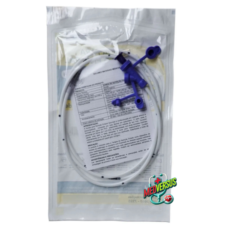 Sonda Alimentação Enteral nasoenteral N. 10FR / 12FR - Solumed