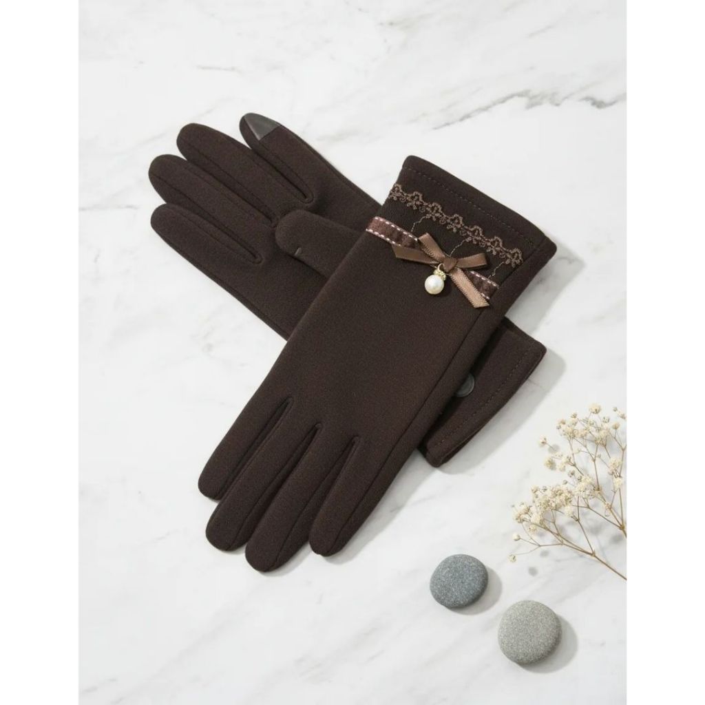 Luva Feminina Pingente Térmica De Frio Tecido Luxo Inverno em Oferta na Shopee