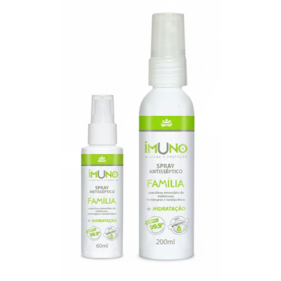 Imuno Spray Antisseptico Familia 60ml/200ml WNF em Oferta na Shopee