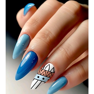 40 Películas adesivos de unha  ÉTNICA ABSTRATO em Oferta na Shopee