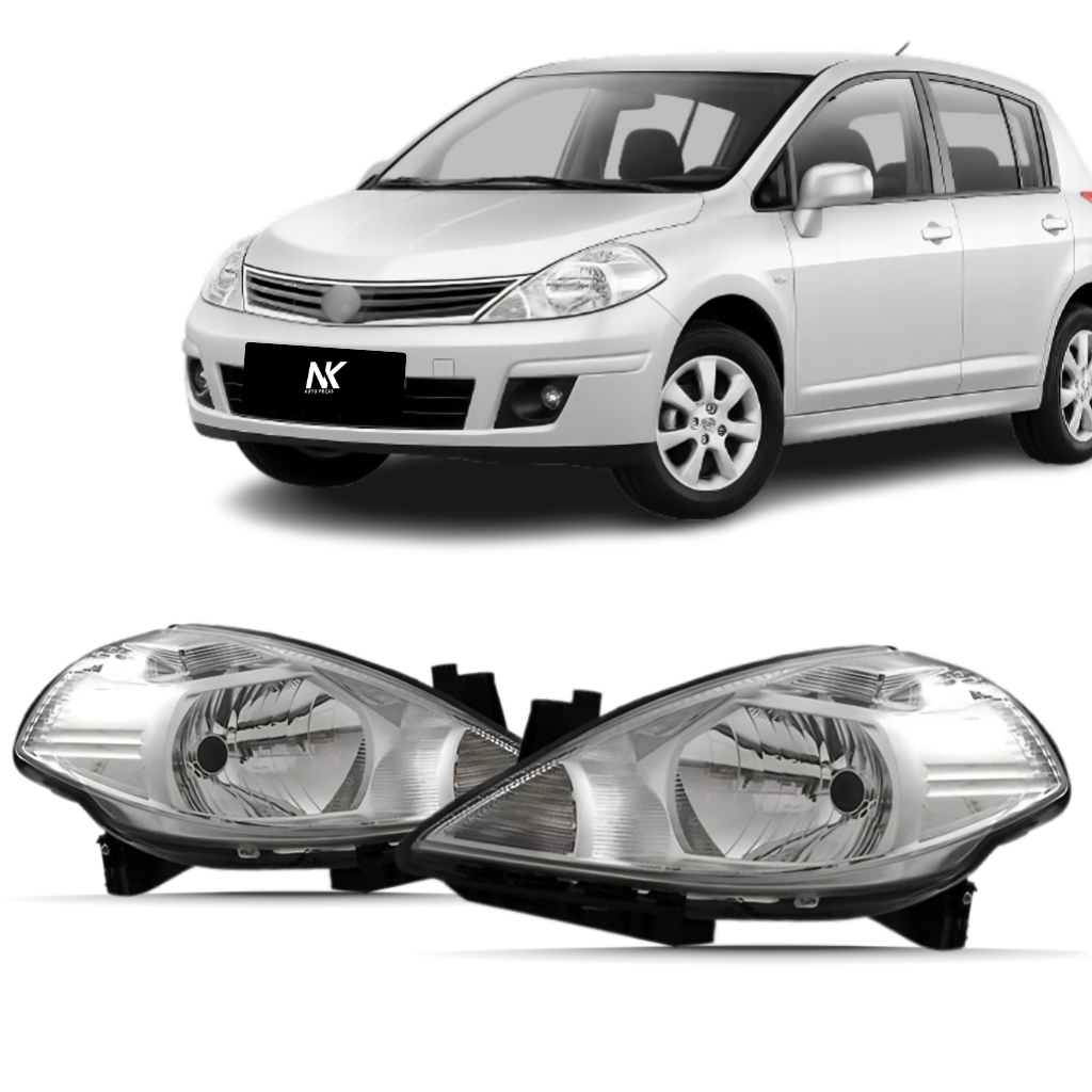 Par/UN Farol Dianteiro Tiida 2007 2008 2009 2010 2011 2012 2013 Cristal