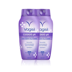 Kit 2x Sabonete Líquido Íntimo Feminino VagisiL Cuidado Ph 354ml