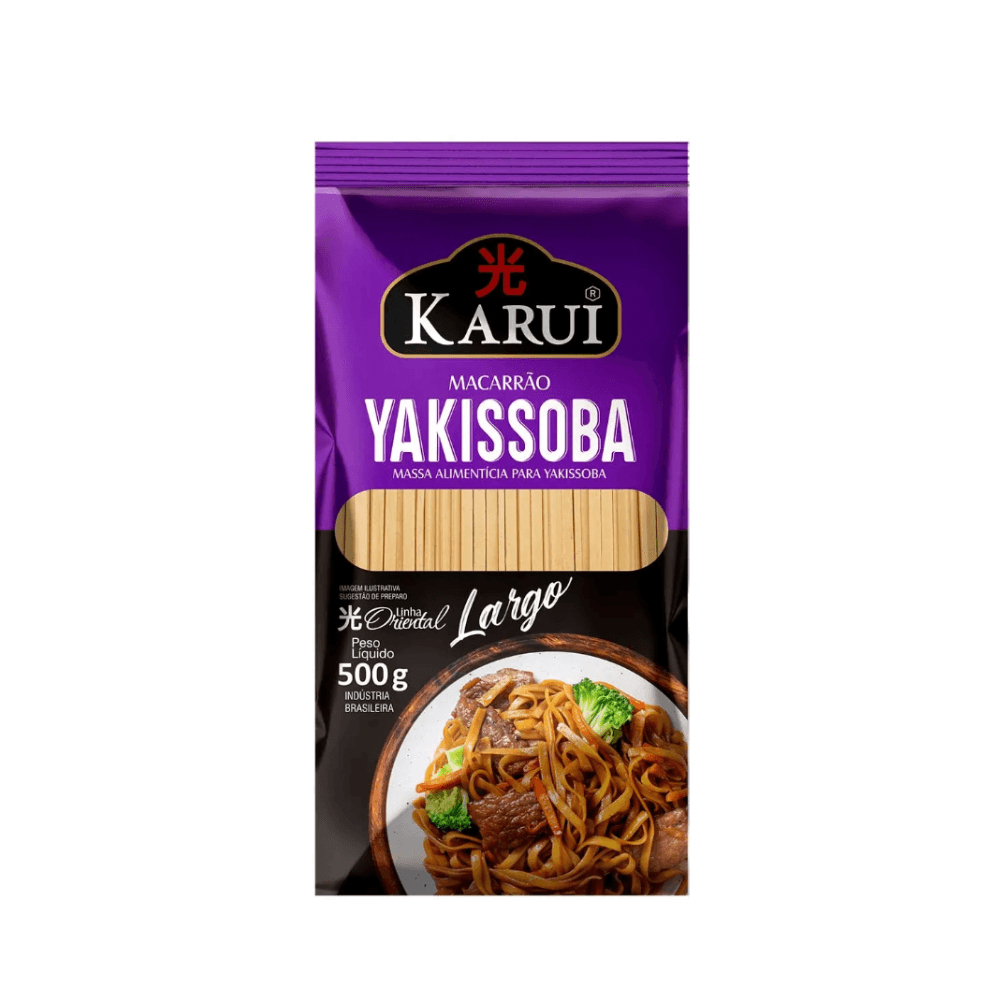 Macarrão Yakissoba Largo 500g - Karui em Oferta na Shopee
