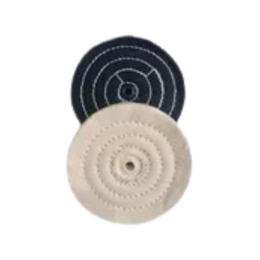 Escova Para Polimento Kit Com 2 Pcs Brim E Algodao 100 Mm