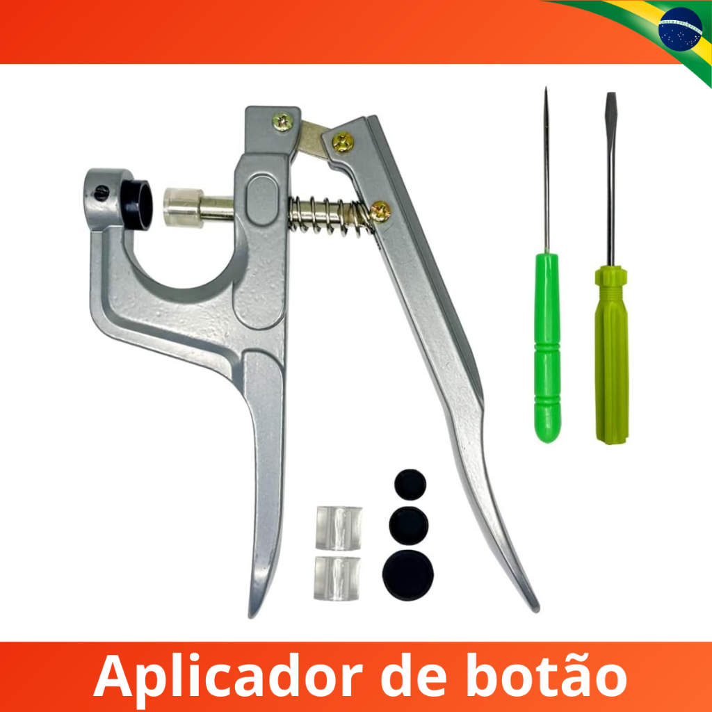 Alicate Aplicador de Botão de Pressão de Plástico 10MM / 12MM / 15MM Prensa Manual Para Roupas em Oferta na Shopee