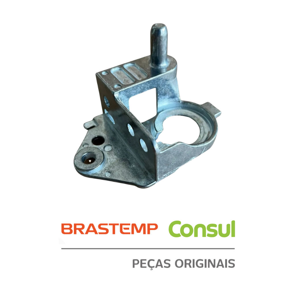 Dobradiça Inferior Porta Geladeira Brastemp Original Brm53 Brm54 W10800172
