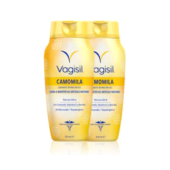Kit 2x Sabonete Líquido Íntimo Feminino Vagisil Camomila 354ml
