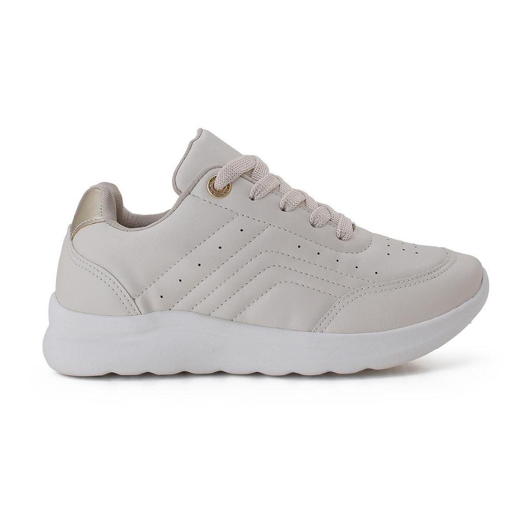 Tenis Feminino Skynner Em Couro Sintetico Macio Confortavel em Oferta na Shopee