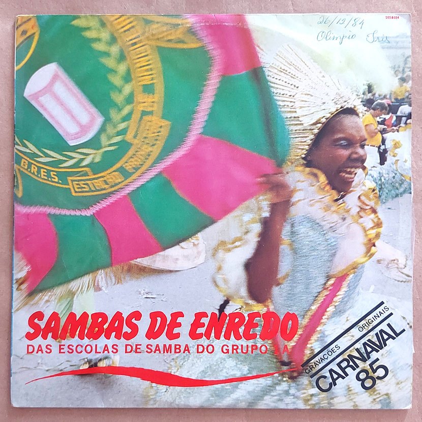 Lp Sambas De Enredo Carnaval 1985 Grupo 1a Top Tape