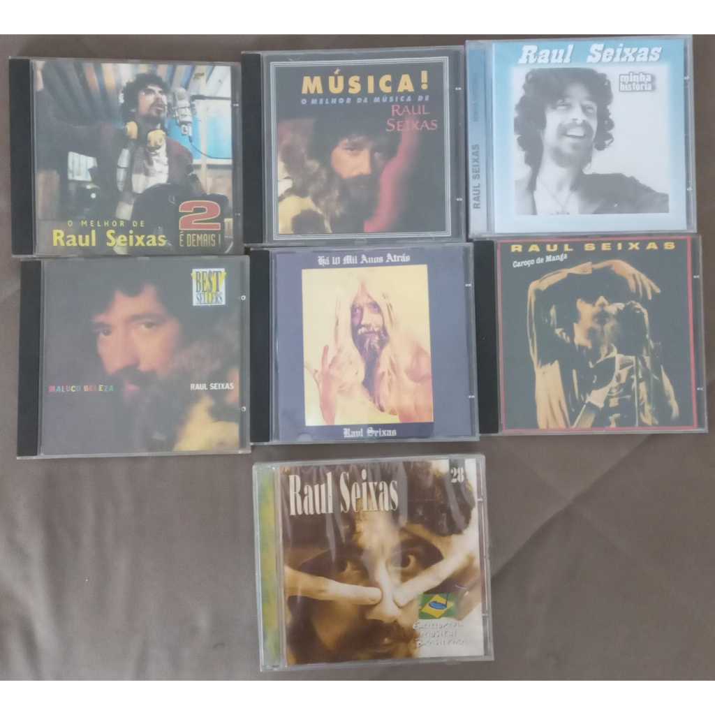 Cds Raul Seixas - raros 2 é demais maluco beleza minha história enciclopédia musical caroço manga 10 mil anos musica! br