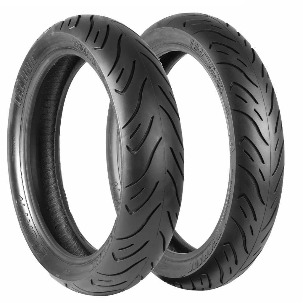 Par Pneus 110/70-16 + 130/70-16 Technic Sport R – Scooter / Moto - Novo