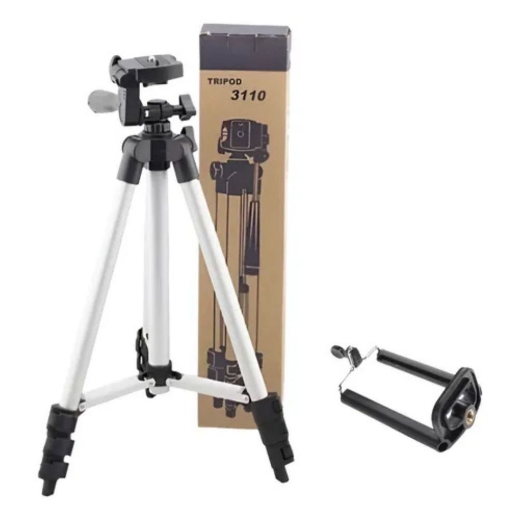 Tripé Universal Com Nível Câmeras Celulares 3110 em Oferta na Shopee