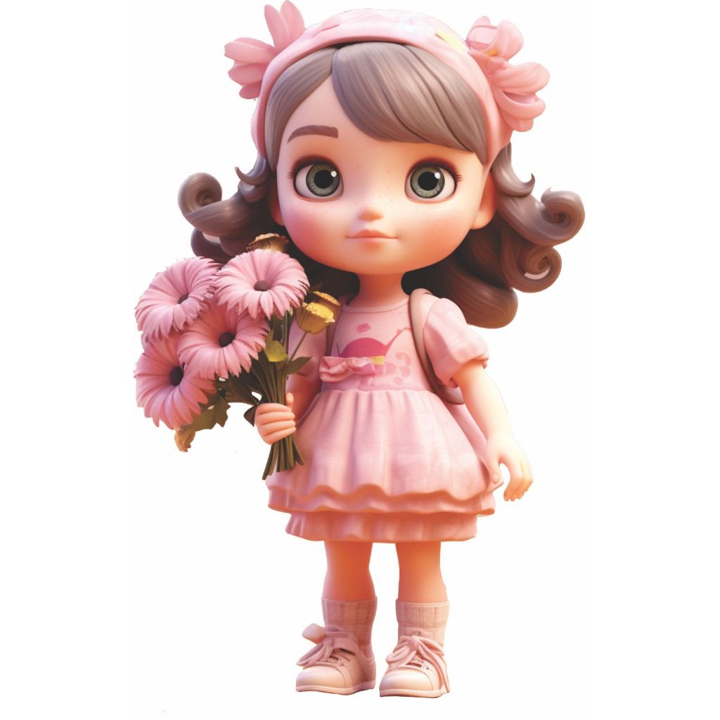 Adesivo Menina no Balanço Menina boneca Menino Trator Bailarina