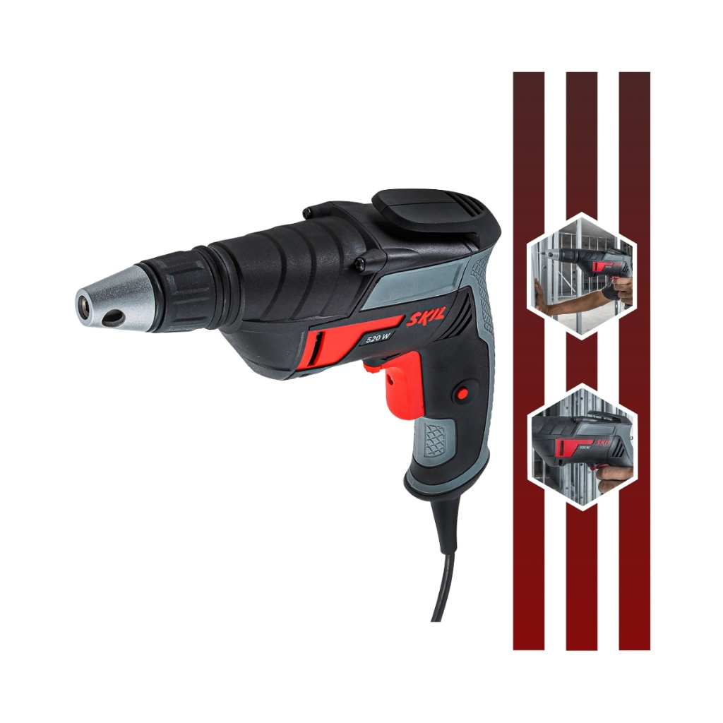 Parafusadeira Drywall Modelo 6520 Com Potência de 520W Skil