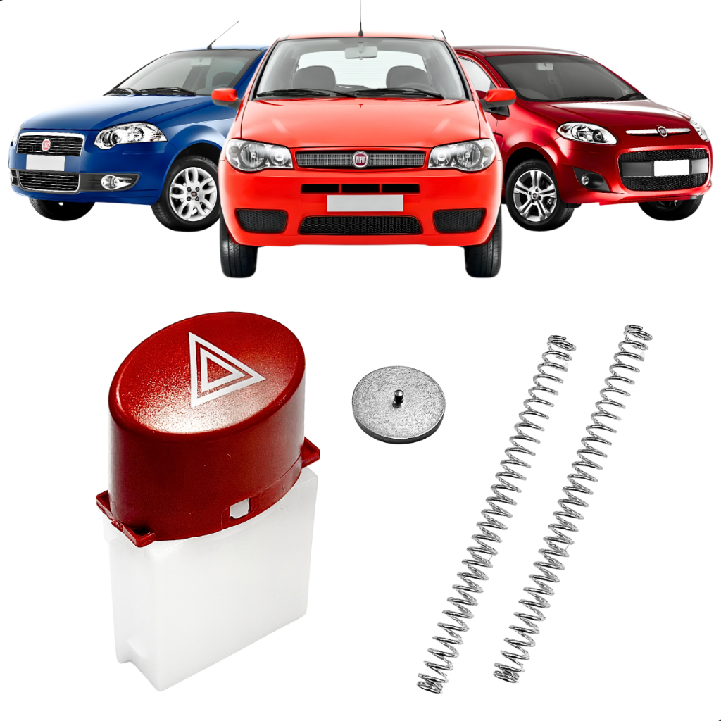 Botao Pisca Alerta Chave De Seta Palio Strada Uno Siena em Oferta na Shopee