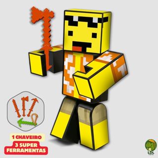 Boneco Mel Turma do Problems 15cm Articulado Acompanha 3 Ferramentas Youtuber Algazarra em Oferta na Shopee