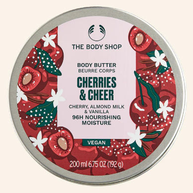 Creme Corporal Body Butter Cherriers Cheer 200ml Vegano - The Body Shop
