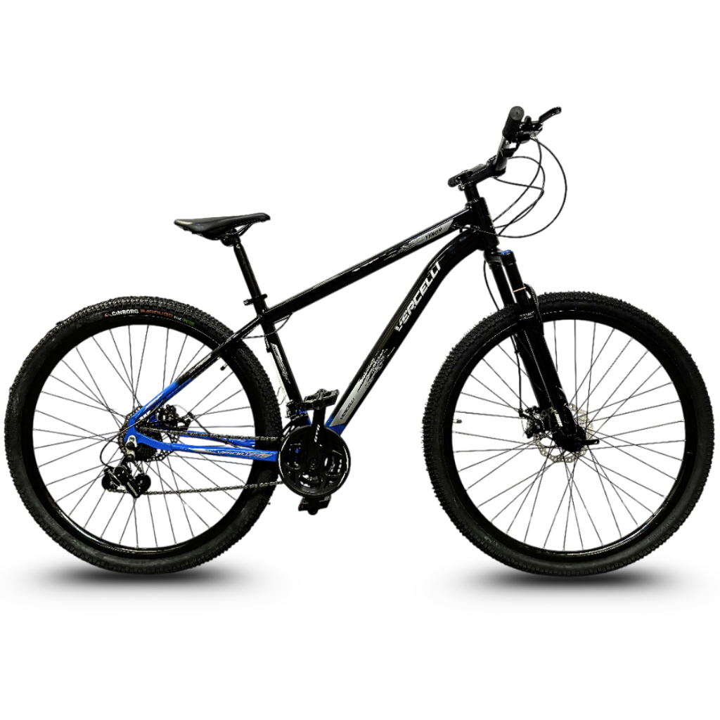 Bicicleta Aro 29 Vercelli Venon Shimano 21V Marchas Alumínio Freio Disco MTB Cabeamento Interno