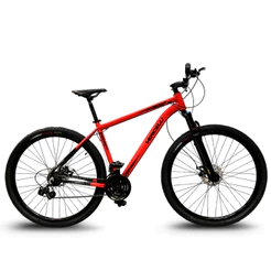 Bicicleta Aro 29 Vercelli Nitro Shimano 21V Marchas Alumínio Freio Disco MTB Cabeamento Interno