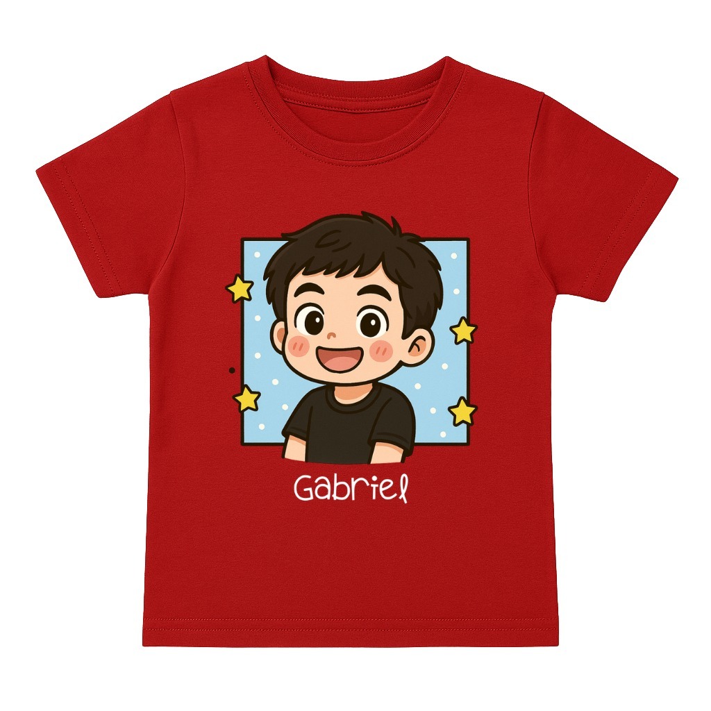 Camisa caricatura um presente criativo para quem voçe ama personalizada do seu jeito em DTF