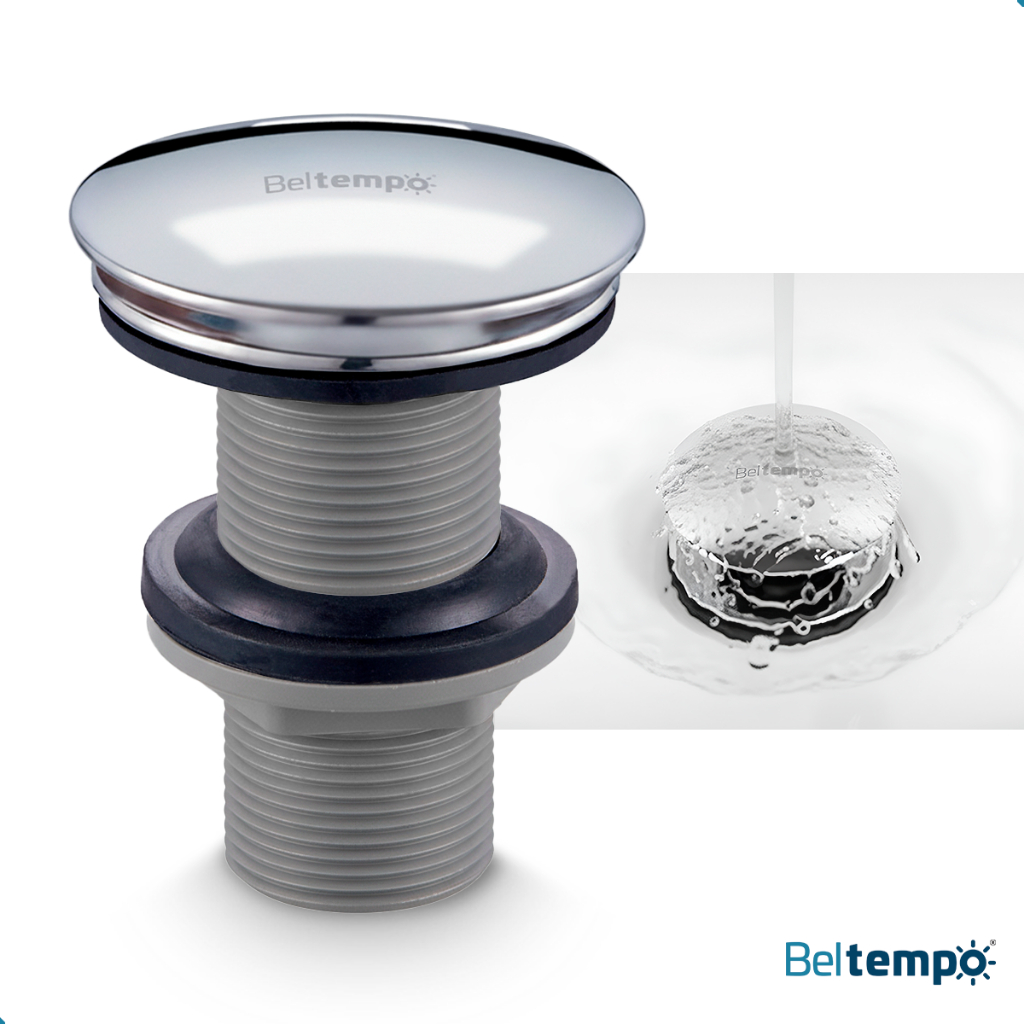 Válvula Click 7/8 Ralo Cuba Pia Banheiro Inox Beltempo em Oferta na Shopee