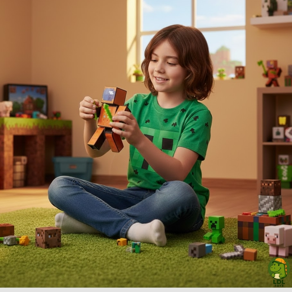 Boneco Zoom Turma do Problems 15cm Articulado Acompanha 3 Ferramentas Youtuber Algazarra