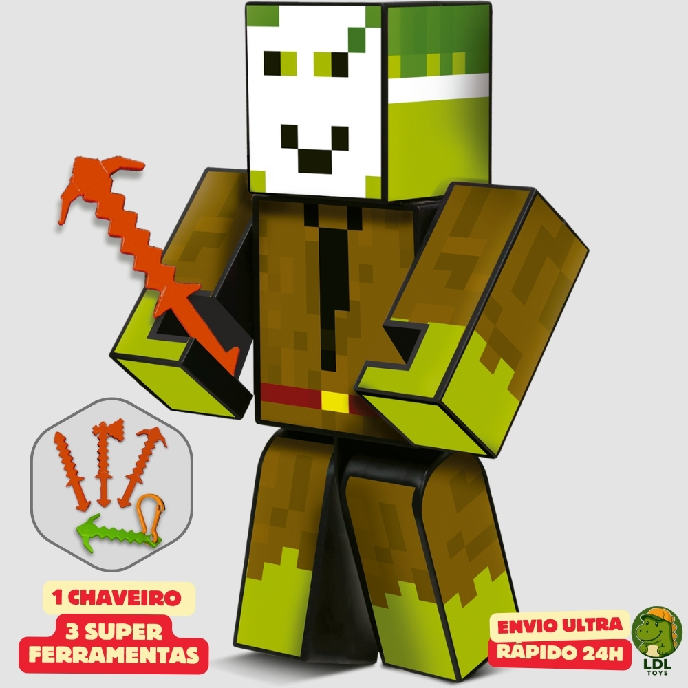 Boneco Stick Turma do Problems 15cm Articulado Acompanha 3 Ferramentas Youtuber Algazarra em Oferta na Shopee