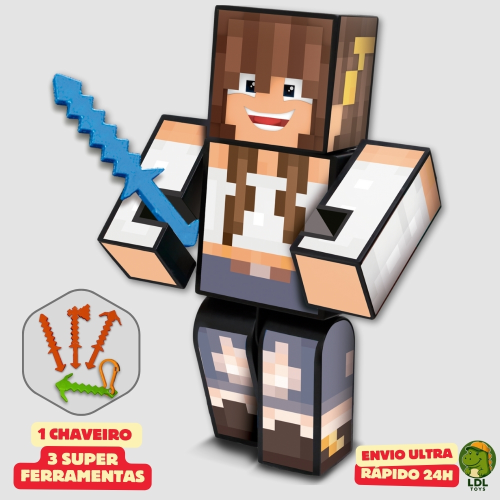 Boneco Duda Berud 15cm Articulado Acompanha 3 Ferramentas Youtuber Original Algazarra em Oferta na Shopee