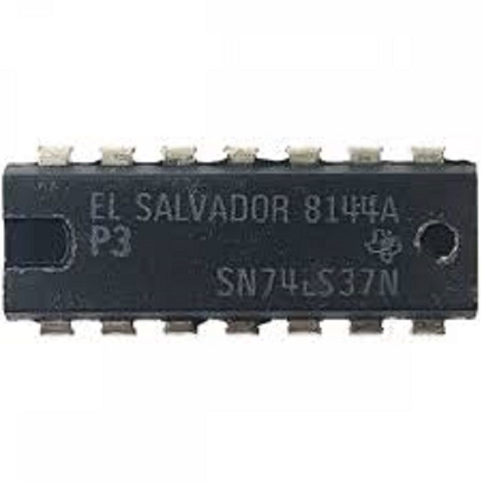 74ls37 sn74ls37 circuito integrado quatro portas NAND independentes de 2 entradas saídas buffer 5pçs