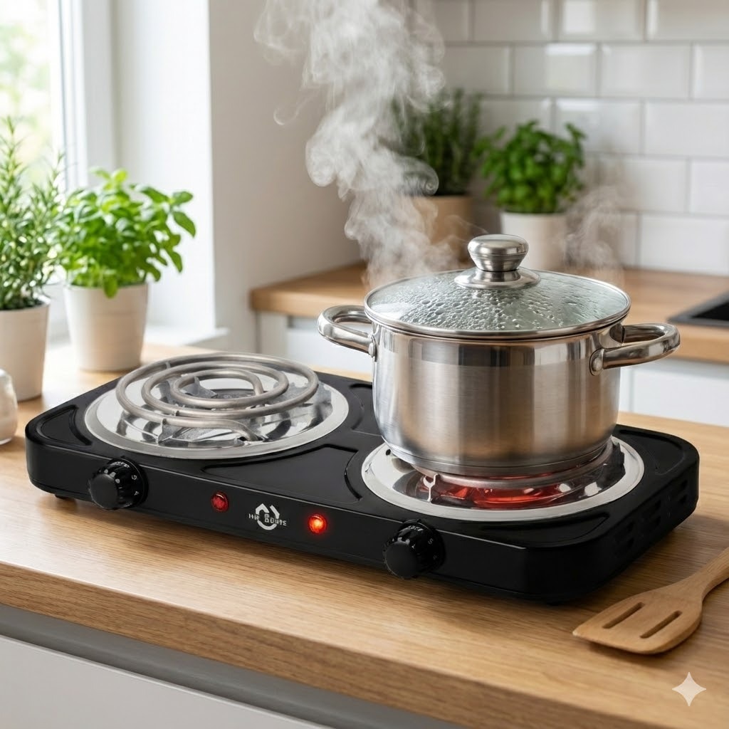 Fogareiro Elétrico Espiral 2 Bocas 2000 Watts 127v ou 220v - MMHouse em Oferta na Shopee