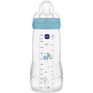 Mamadeira Mam Easy Active 330ml Com Bico No3 4m+ Azul Elefante ENVIO IMEDIATO NOTA FISCAL